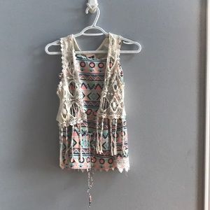 Belle du Jour tank top with cover up
